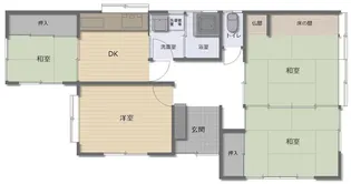 鳥取県米子市両三柳【一戸建】の間取り