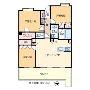 アルファグランデ篠崎【12階】の間取り