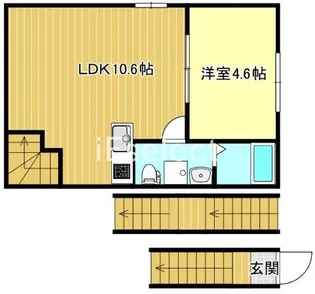 リベルテ村上【3階】の間取り