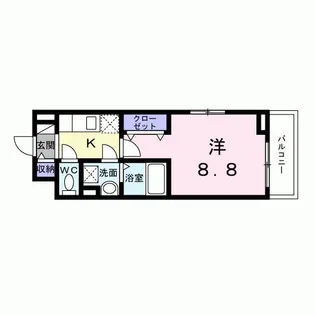 ベル西早稲田【2階】の間取り