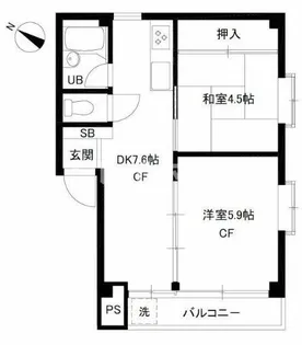 マーガレットハウス【2階】の間取り