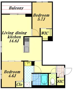 アイル ルイーズ【4階】の間取り