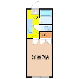 ホワイトキャッスル一本杉III【1階】の間取り