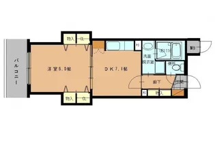 アーバンライフ白島【3階】の間取り