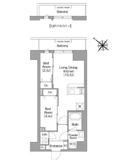 東京都江東区枝川1【マンション】の間取り
