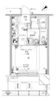 ブリリアタワー浜離宮【8階】の間取り