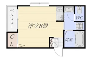 カーサ鷹師ロイヤル【3階】の間取り
