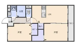ラリュール FR【3階】の間取り