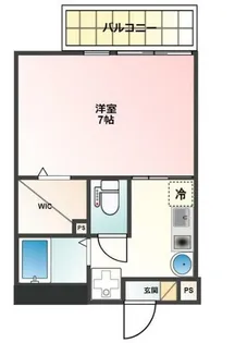 ルネコート高砂WEST A棟【2階】の間取り