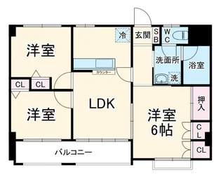 レサージュ橋本壱番館【2階】の間取り