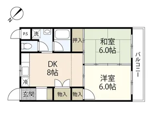 秋山ビル【2階】の間取り