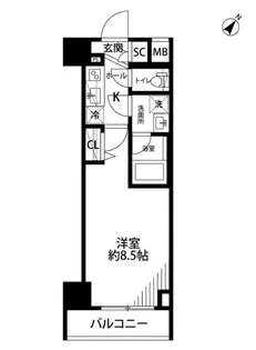 東京都墨田区向島5【マンション】の間取り