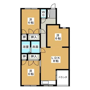 リヴィエール辰起【4階】の間取り