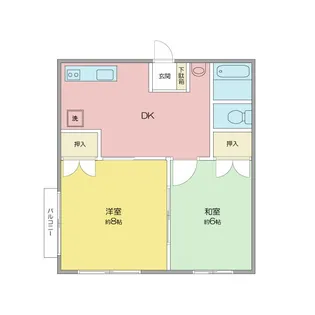 新潟県新潟市東区中木戸【アパート】の間取り