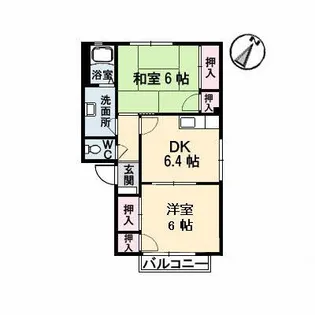 フローレンス向井【1階】の間取り