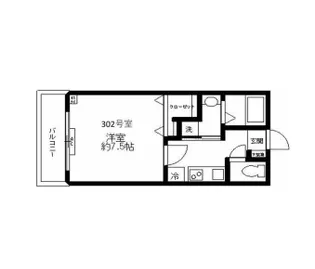 フォセット西巣鴨【3階】の間取り
