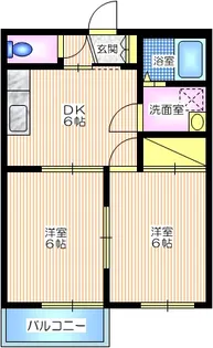 ベルメゾン桜森A・B【2階】の間取り