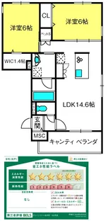 グリーンコート桜木町【2階】の間取り