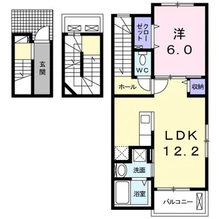 ポルタコスタII A棟【3階】の間取り