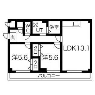 フォレスタコート【1階】の間取り
