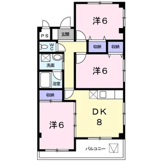 神奈川県川崎市麻生区細山8【マンション】の間取り
