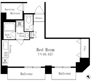 アーバネックス八丁堀【6階】の間取り