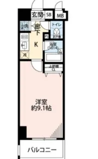 プレール・ドゥーク御徒町【3階】の間取り