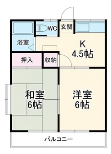 コーポゆう【1階】の間取り