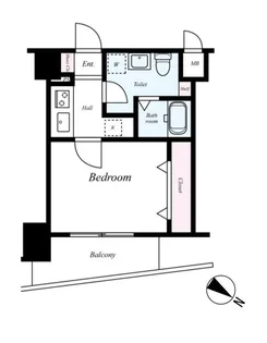 グリフィン横浜・ディアコート【8階】の間取り