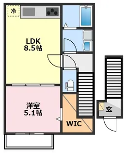 アンクルール南柏【2階】の間取り