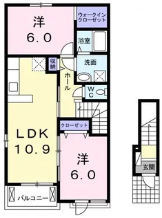 カームネス岡本 IV【2階】の間取り