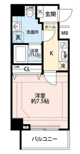 プレール・ドゥーク亀戸水神駅前【4階】の間取り