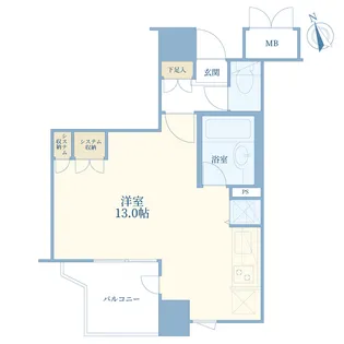 イトーピアアルファシティ池袋【6階】の間取り