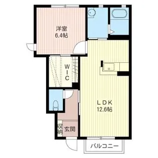 プレジール B【1階】の間取り