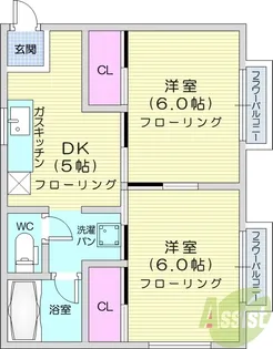 メゾン・グッチ【1階】の間取り