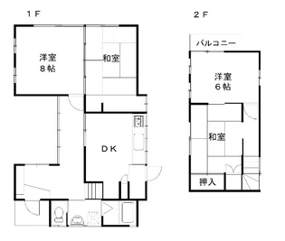 岩手県奥州市水沢字高屋敷【一戸建】の間取り