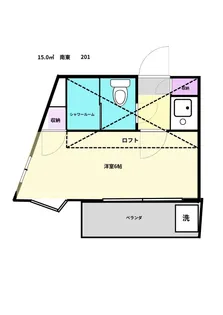オッコ-ララ津田沼No.1【2階】の間取り