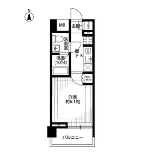 プレール・ドゥーク南品川【7階】の間取り