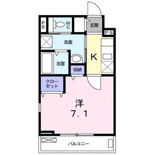 アルファ・クレメント【3階】の間取り