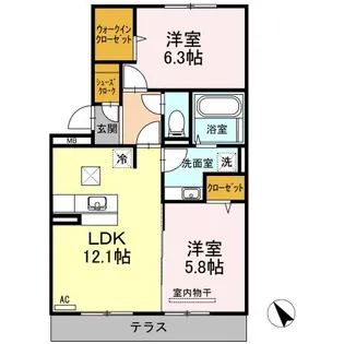 グランスイート【1階】の間取り