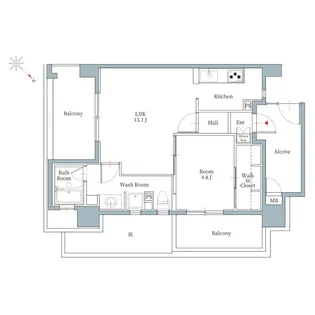 福岡県福岡市博多区上牟田1【マンション】の間取り