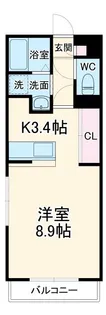 グランストーク立野【3階】の間取り