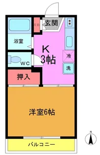 ハイツハナショウブ【2階】の間取り