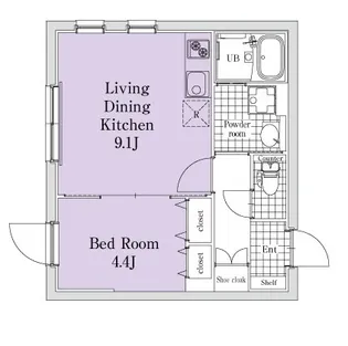 東京都杉並区和泉4【マンション】の間取り