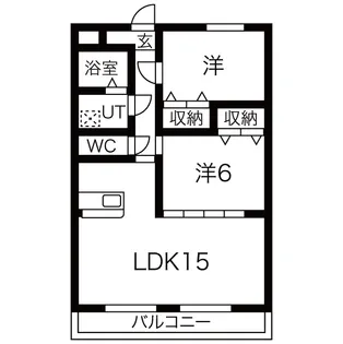 ロイヤル・ふじ【1階】の間取り