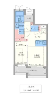 M THE ONE USUKI【5階】の間取り