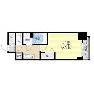 プレサンス東別院駅前II【2階】の間取り