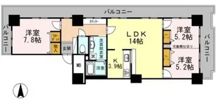 品川シーサイドビュータワー II【20階】の間取り