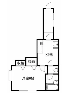 クレッセントハウス【1階】の間取り