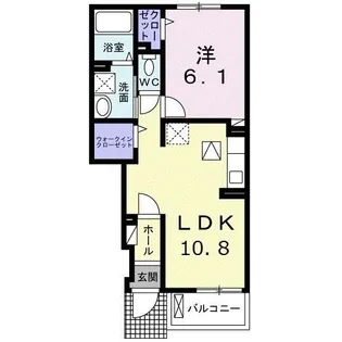 グレース ハイム【1階】の間取り